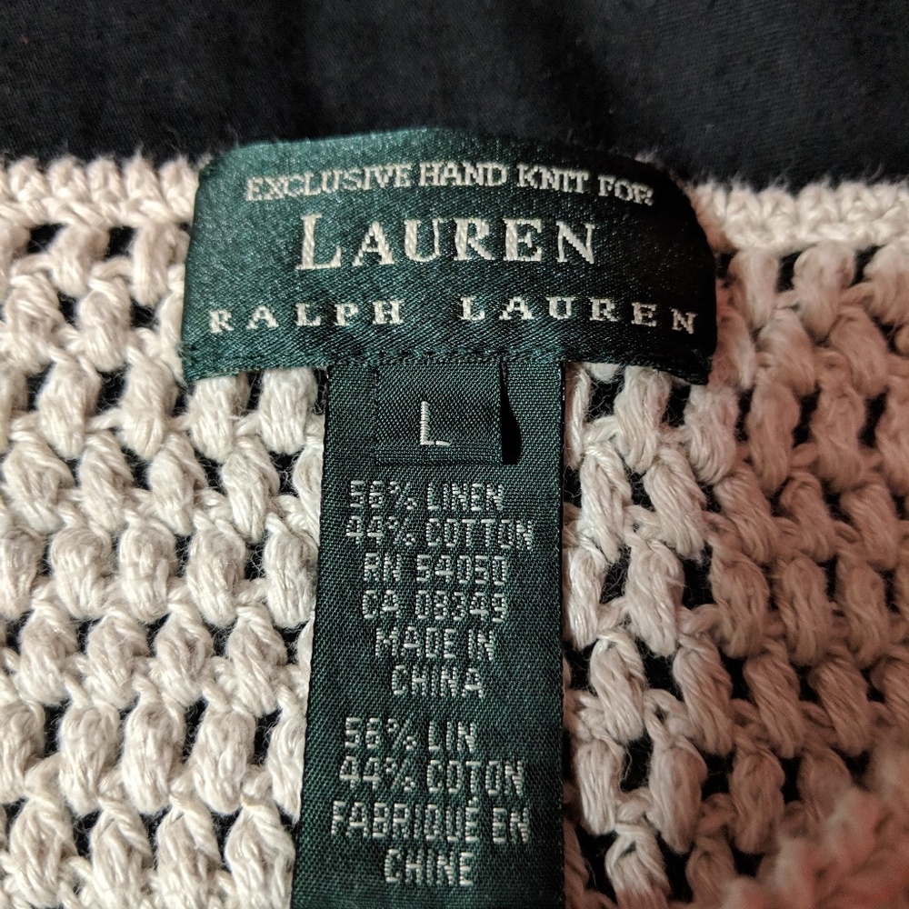 Hand knit sweater